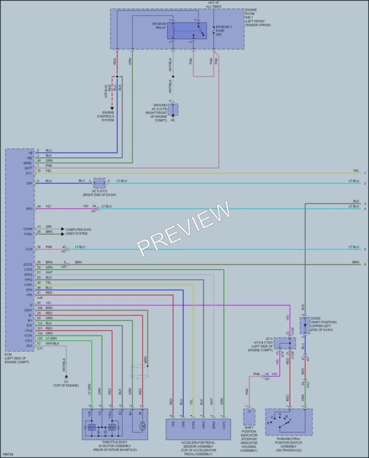 2021 Toyota CorollaHybrid Cruise Control wiring diagram preview