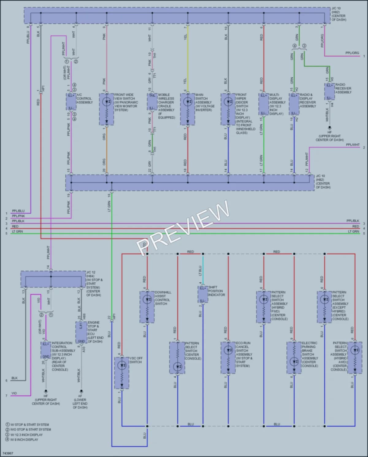 2021 Toyota Highlander Interior Lights wiring diagram preview