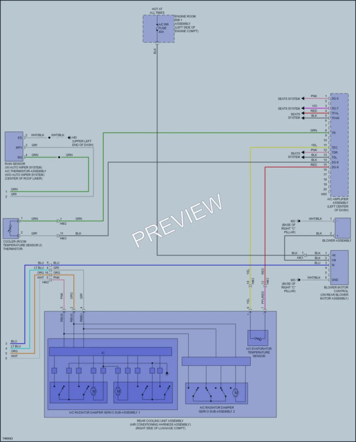 2021 Toyota HighlanderHybrid Air Conditioning wiring diagram preview