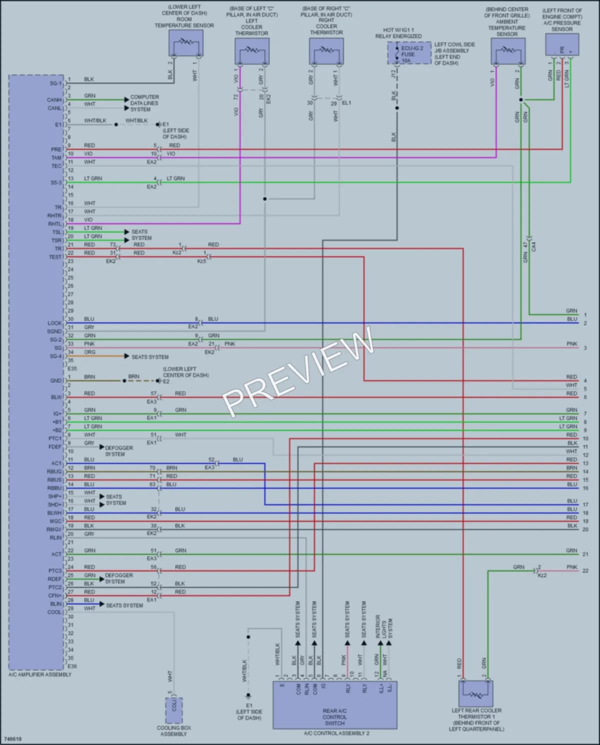 2021 Toyota LandCruiser Air Conditioning wiring diagram preview