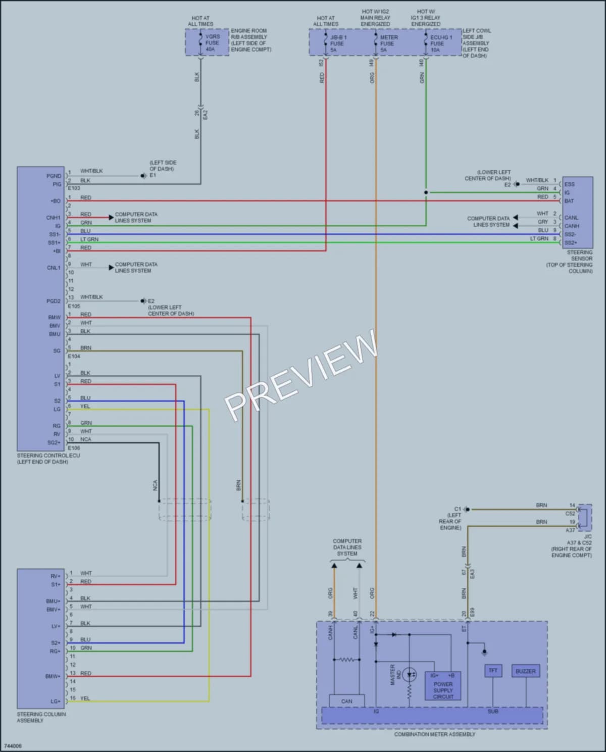 2021 Toyota LandCruiser Electronic Power Steering wiring diagram preview