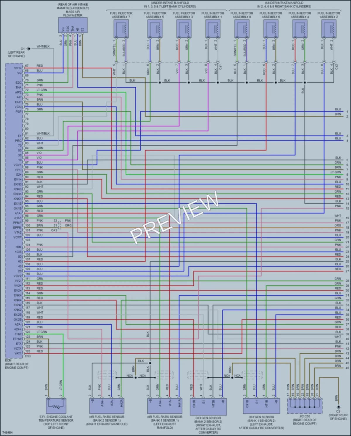 2021 Toyota LandCruiser Engine Performance wiring diagram preview