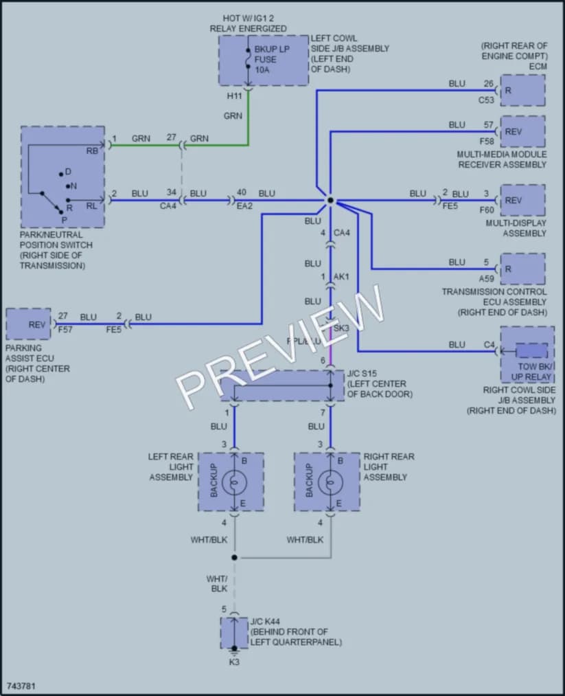 2021 Toyota LandCruiser Exterior Lights wiring diagram preview