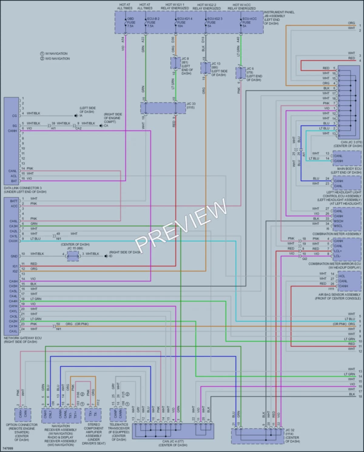 2021 Toyota PriusPrime Computer Data Lines wiring diagram preview