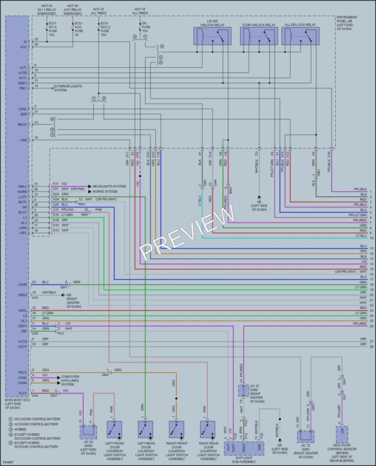 2021 Toyota RAV4 Anti Theft wiring diagram preview