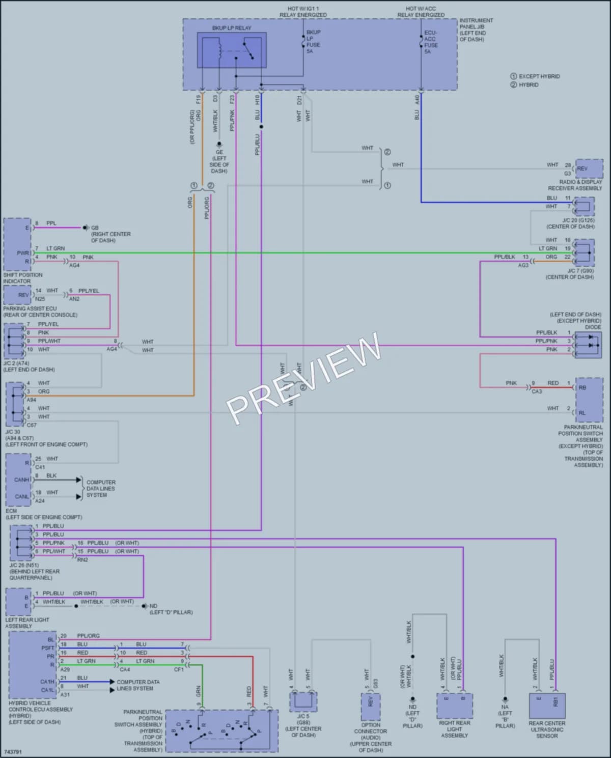 2021 Toyota RAV4 Exterior Lights wiring diagram preview