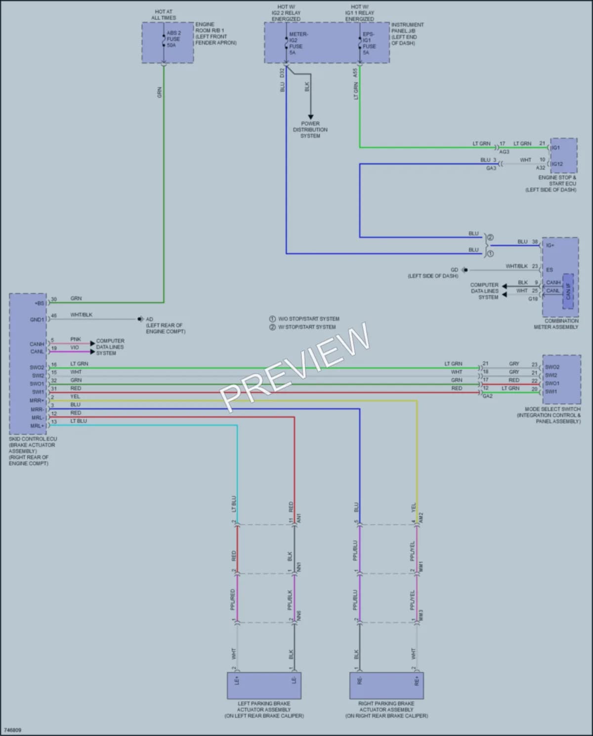 2021 Toyota RAV4 Shift Interlock wiring diagram preview