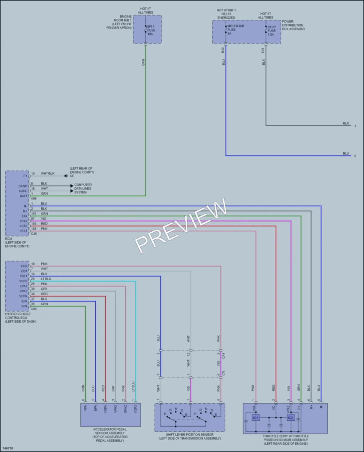 2021 Toyota RAV4Prime Cruise Control wiring diagram preview