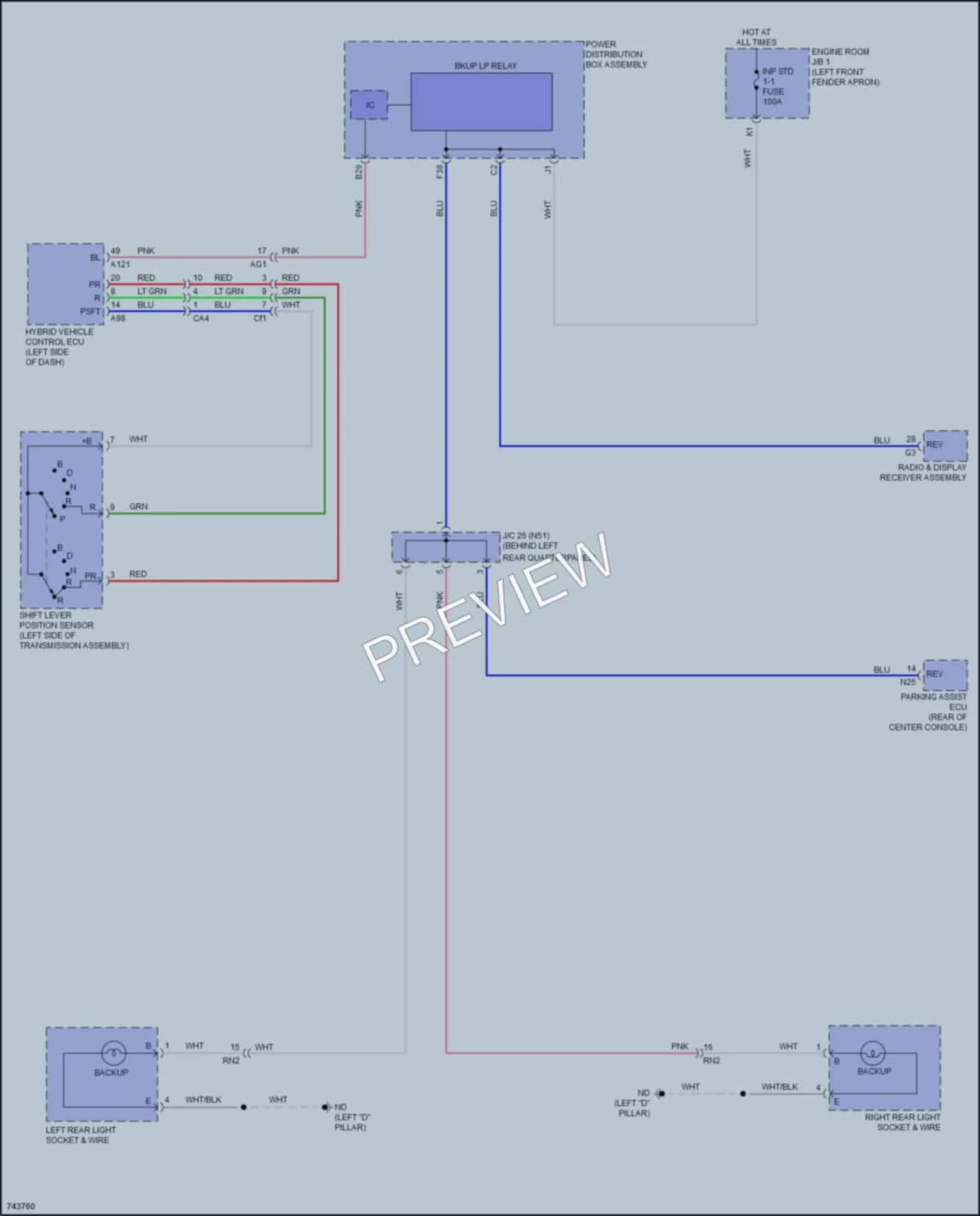 2021 Toyota RAV4Prime Exterior Lights wiring diagram preview