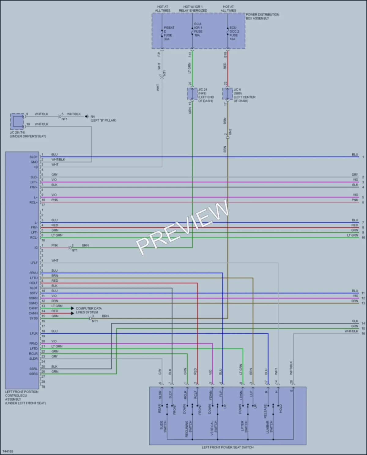 2021 Toyota RAV4Prime Memory Systems wiring diagram preview
