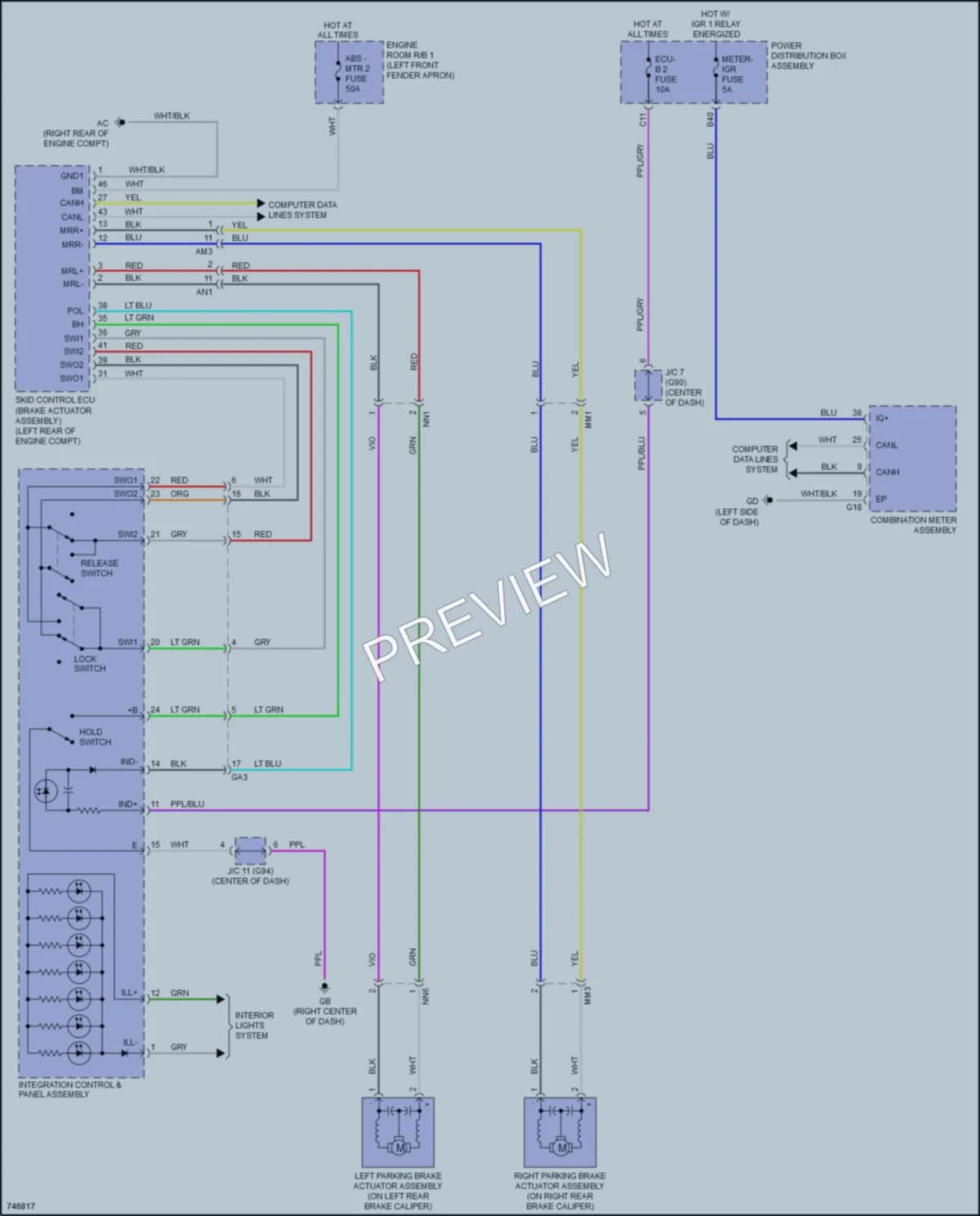 2021 Toyota RAV4Prime Shift Interlock wiring diagram preview