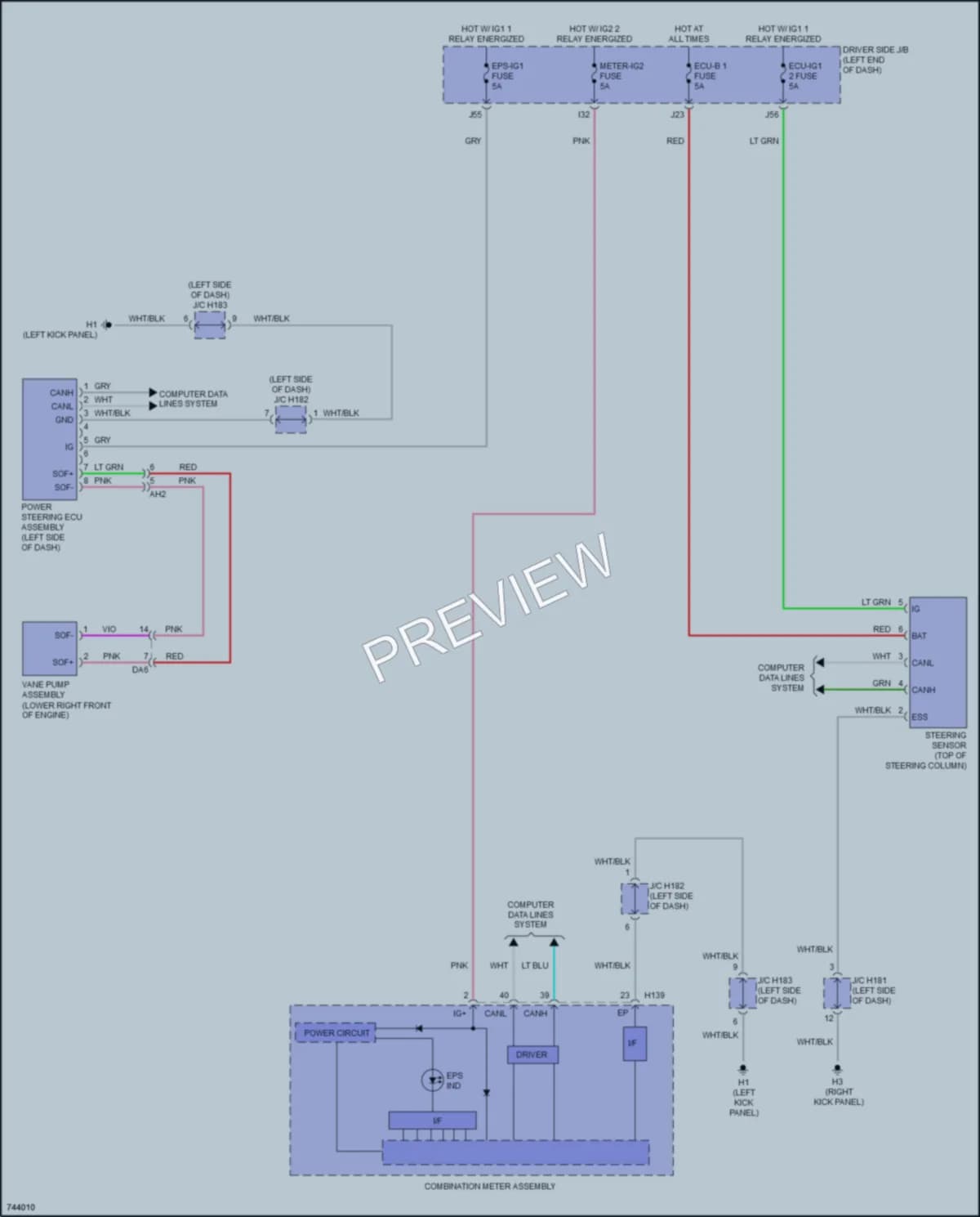 2021 Toyota Sequoia Electronic Power Steering wiring diagram preview