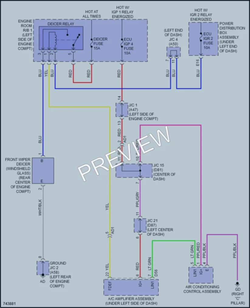 2021 Toyota Sienna Defoggers wiring diagram preview