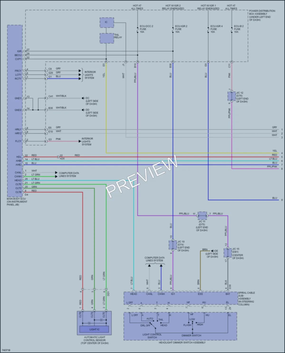 2021 Toyota Sienna Headlights wiring diagram preview