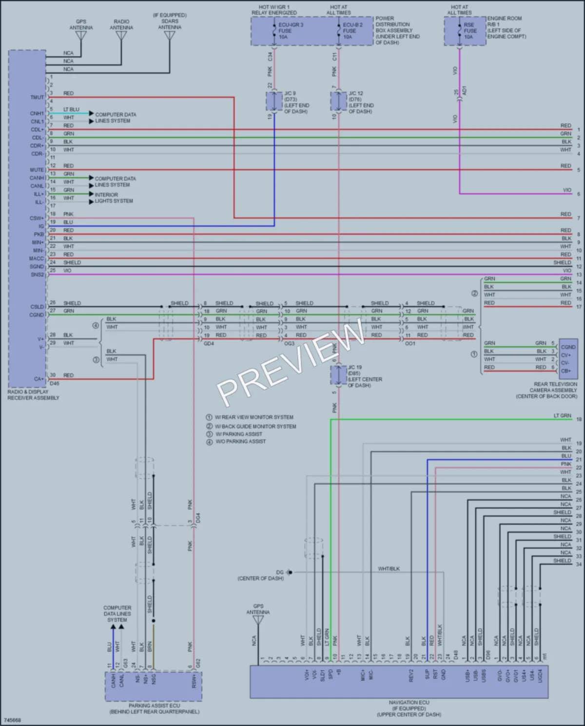 2021 Toyota Sienna Radio wiring diagram preview