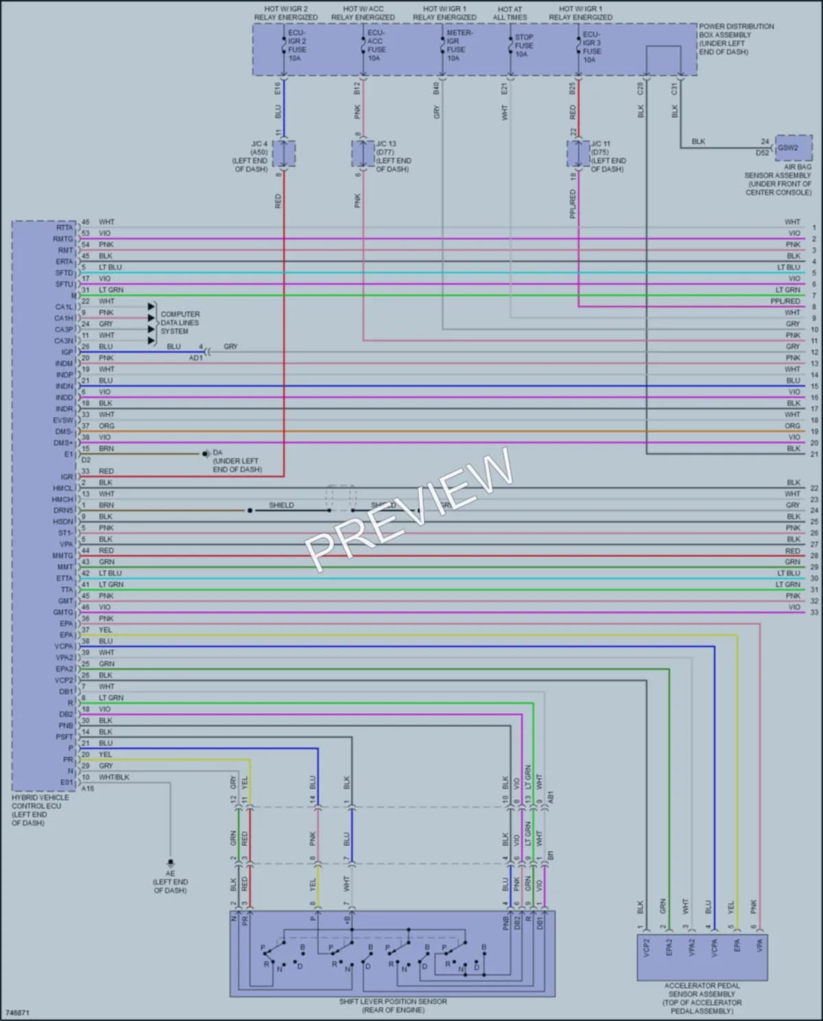2021 Toyota Sienna Transmission wiring diagram preview