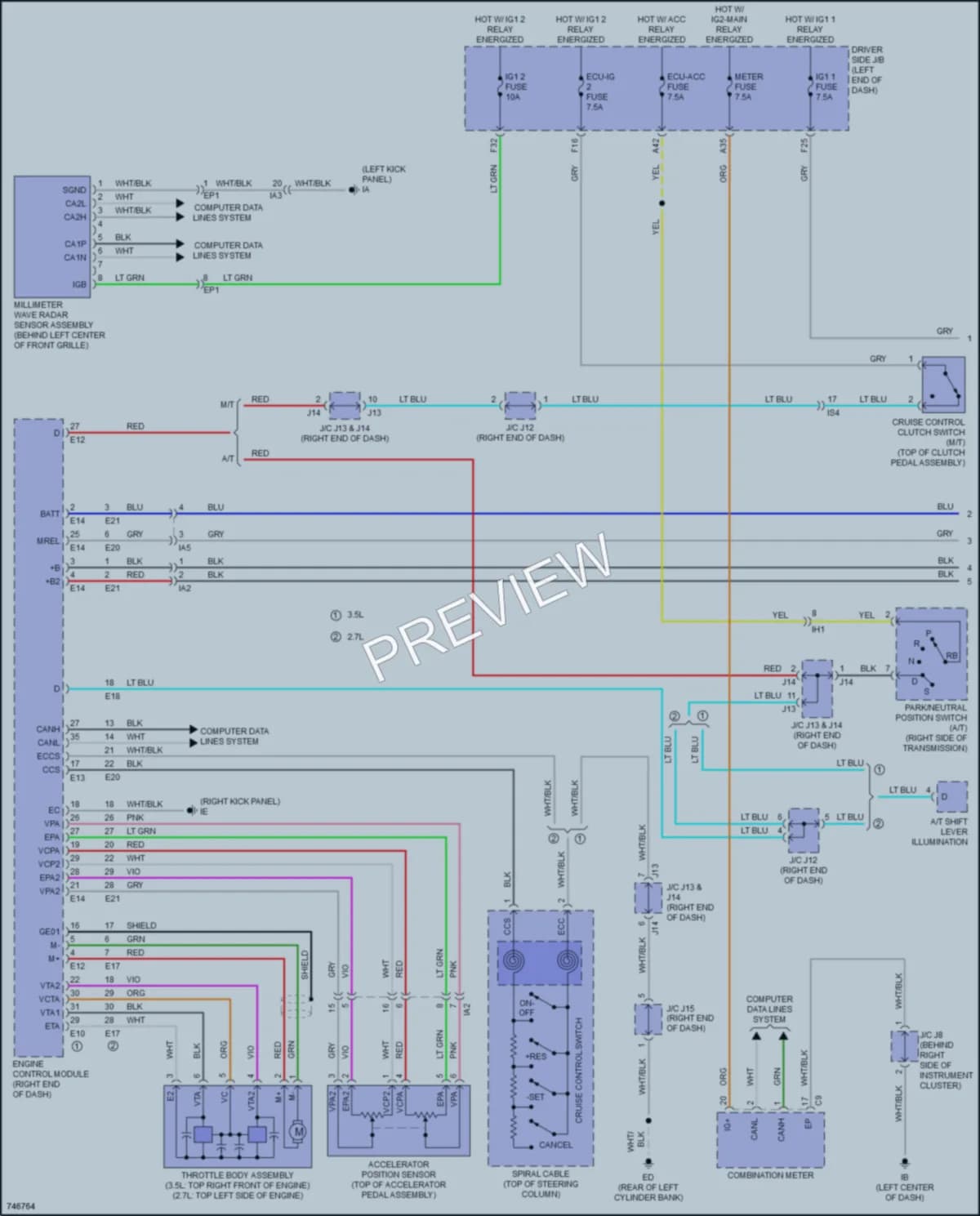 2021 Toyota Tacoma Cruise Control wiring diagram preview