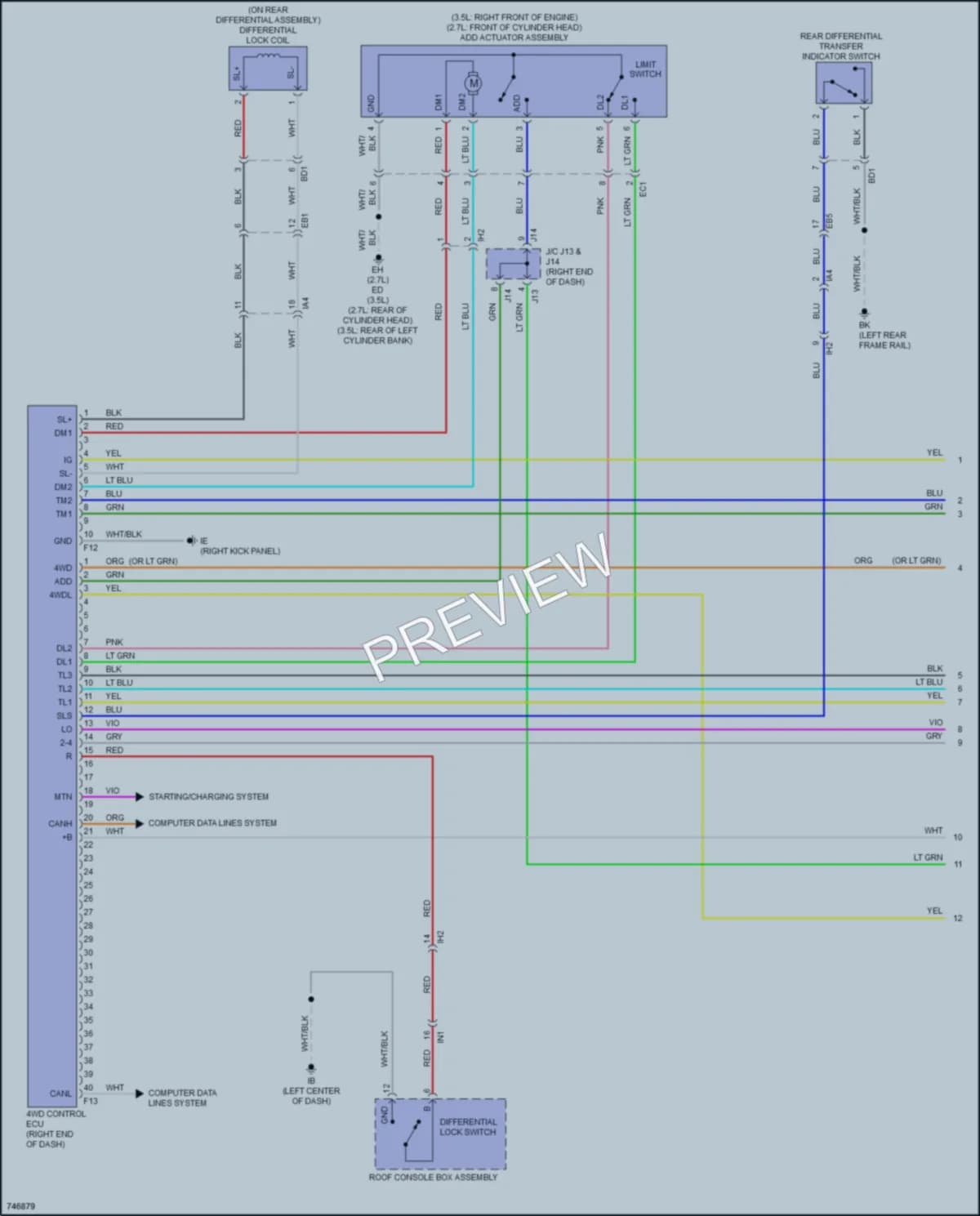 2021 Toyota Tacoma Transmission wiring diagram preview
