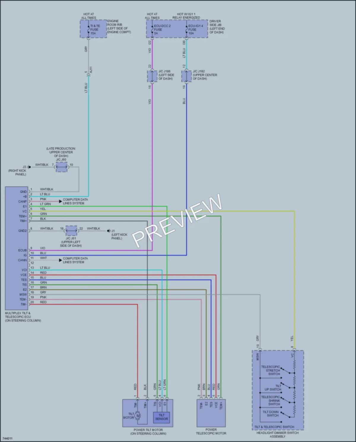 2021 Toyota Tundra Electronic Power Steering wiring diagram preview