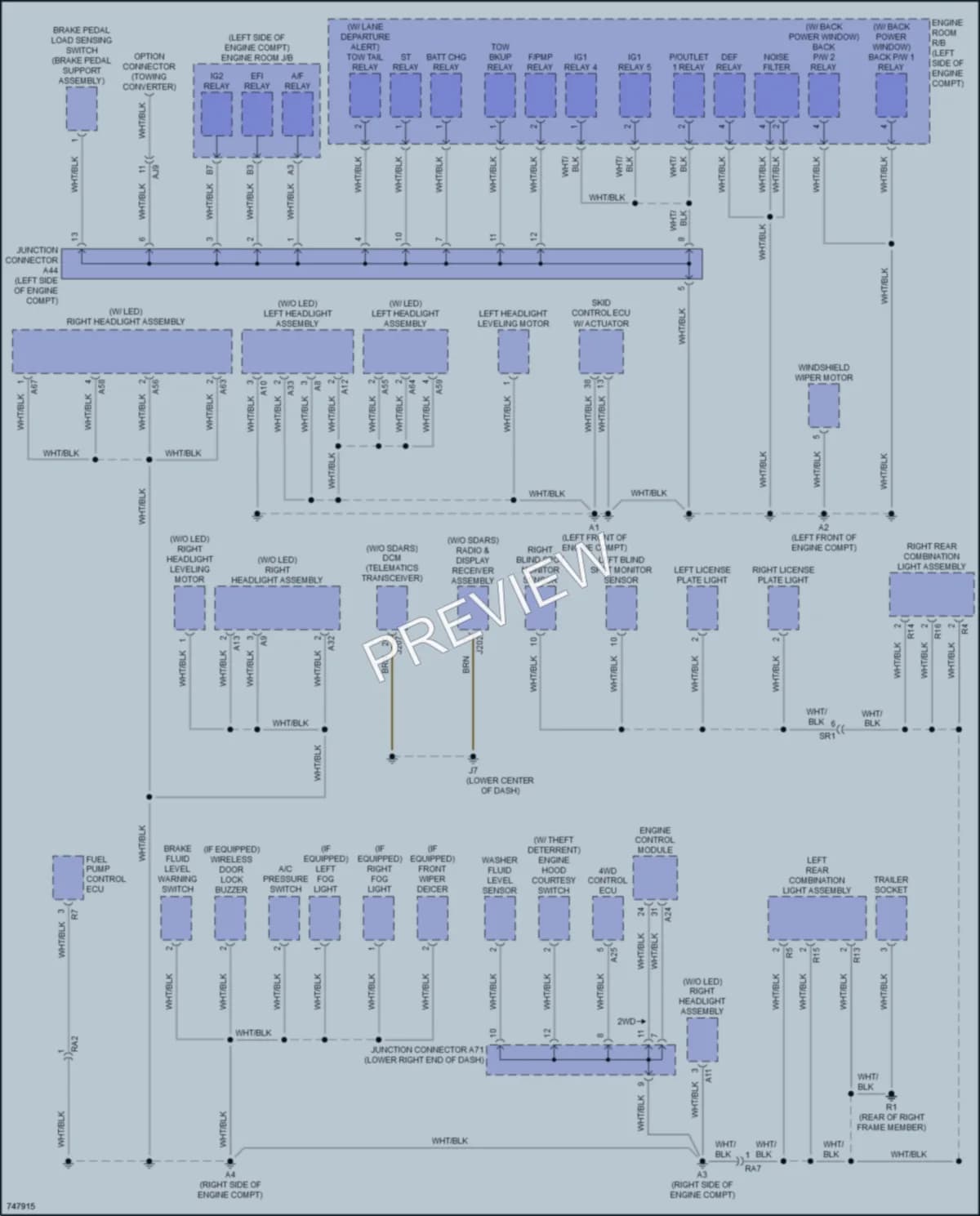 2021 Toyota Tundra Ground Distribution wiring diagram preview