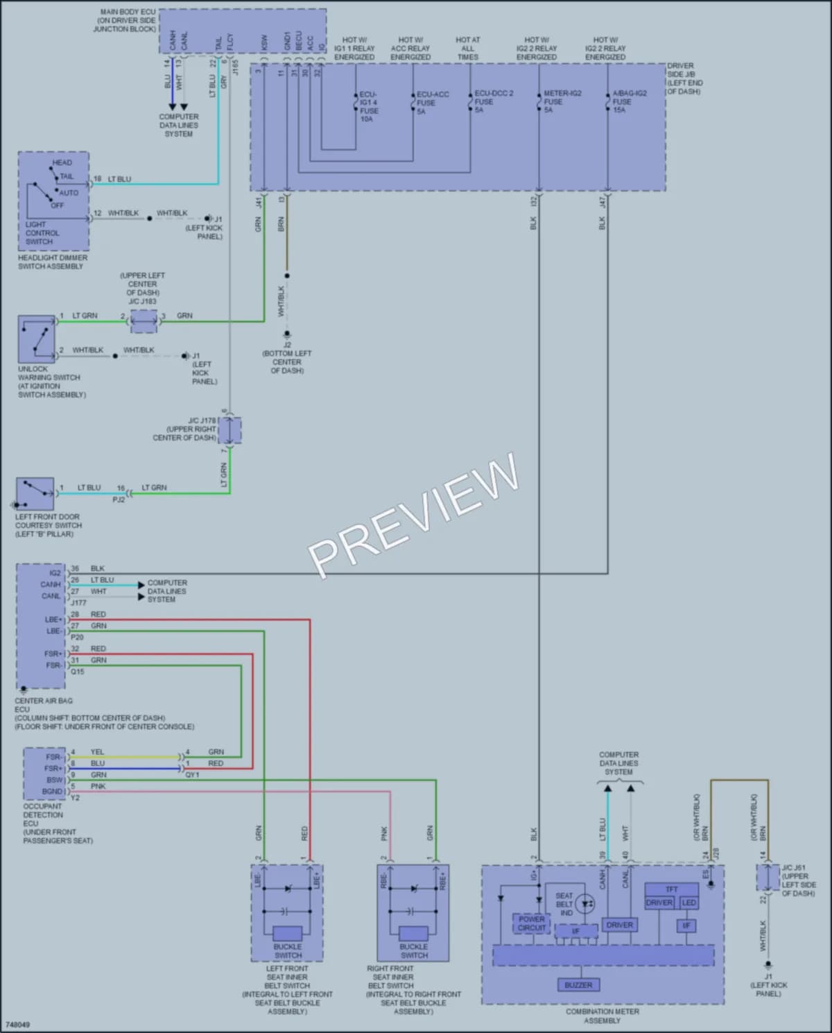 2021 Toyota Tundra Warning Systems wiring diagram preview