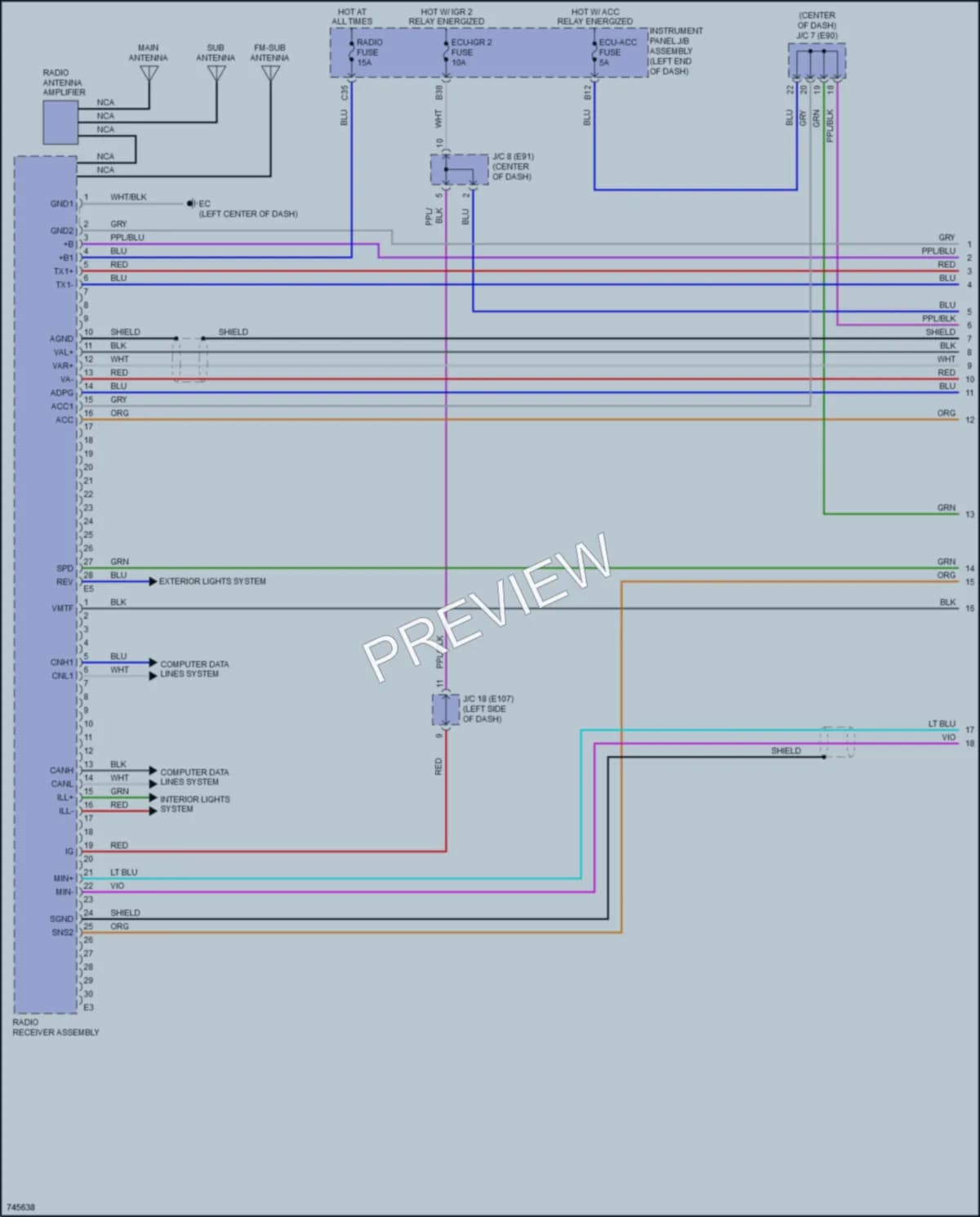 2021 Toyota VenzaHybrid Radio wiring diagram preview
