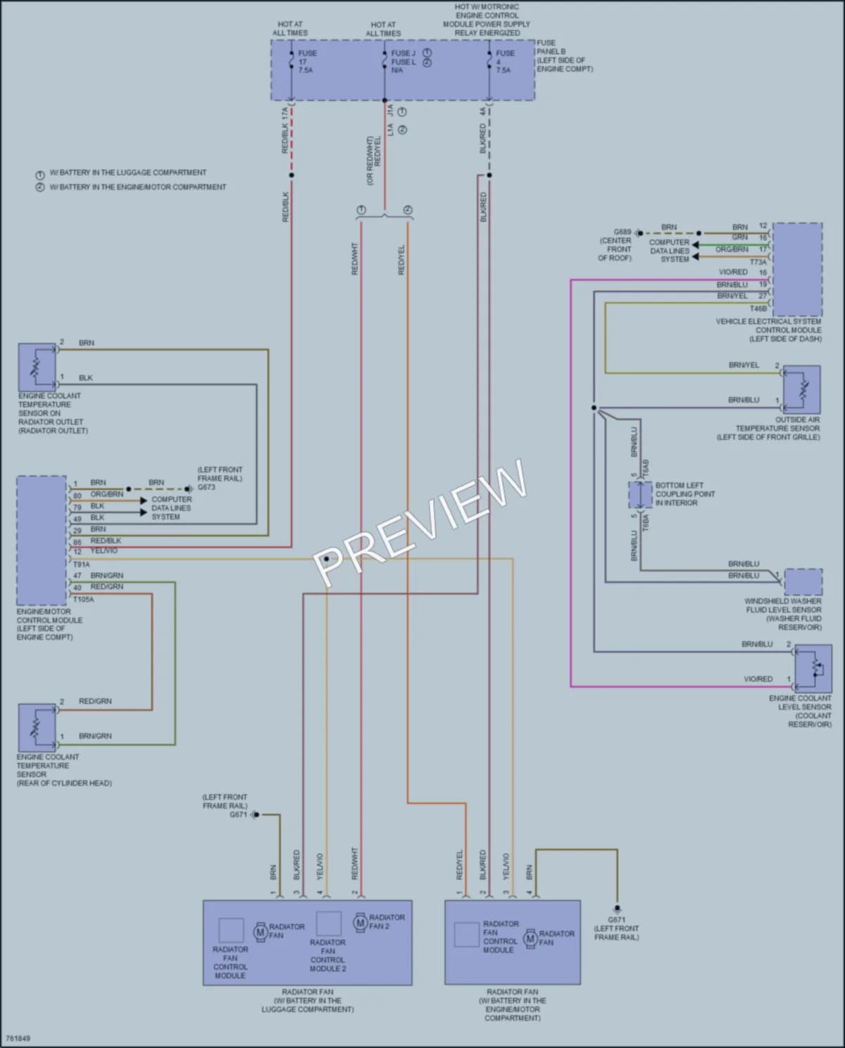 2021 Volkswagen Arteon Cooling Fan wiring diagram preview