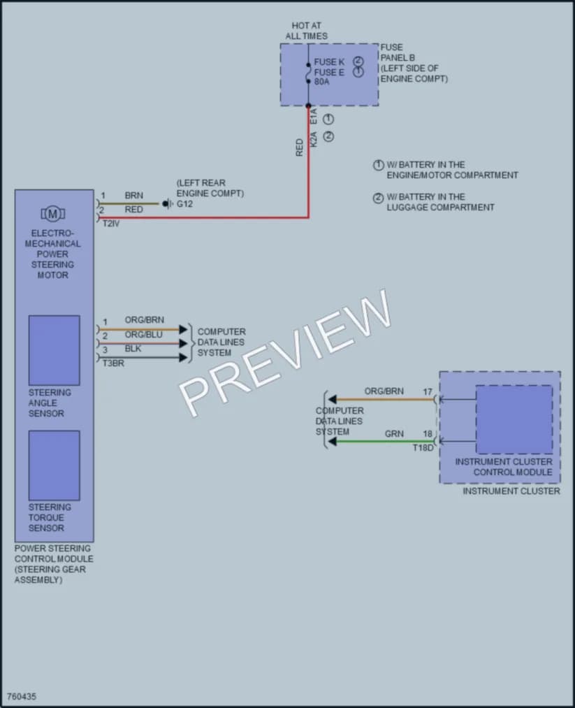 2021 Volkswagen Arteon Electronic Power Steering wiring diagram preview
