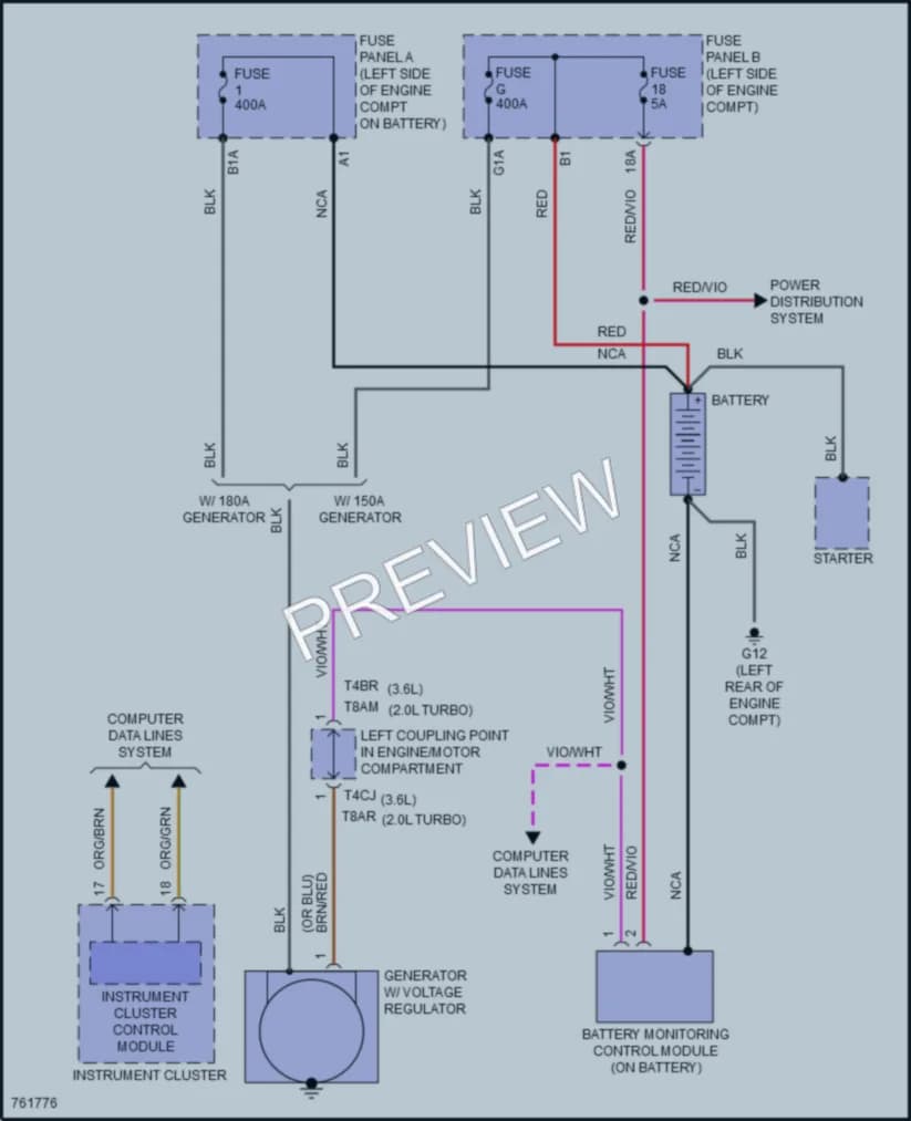2021 Volkswagen Atlas Starting Charging wiring diagram preview
