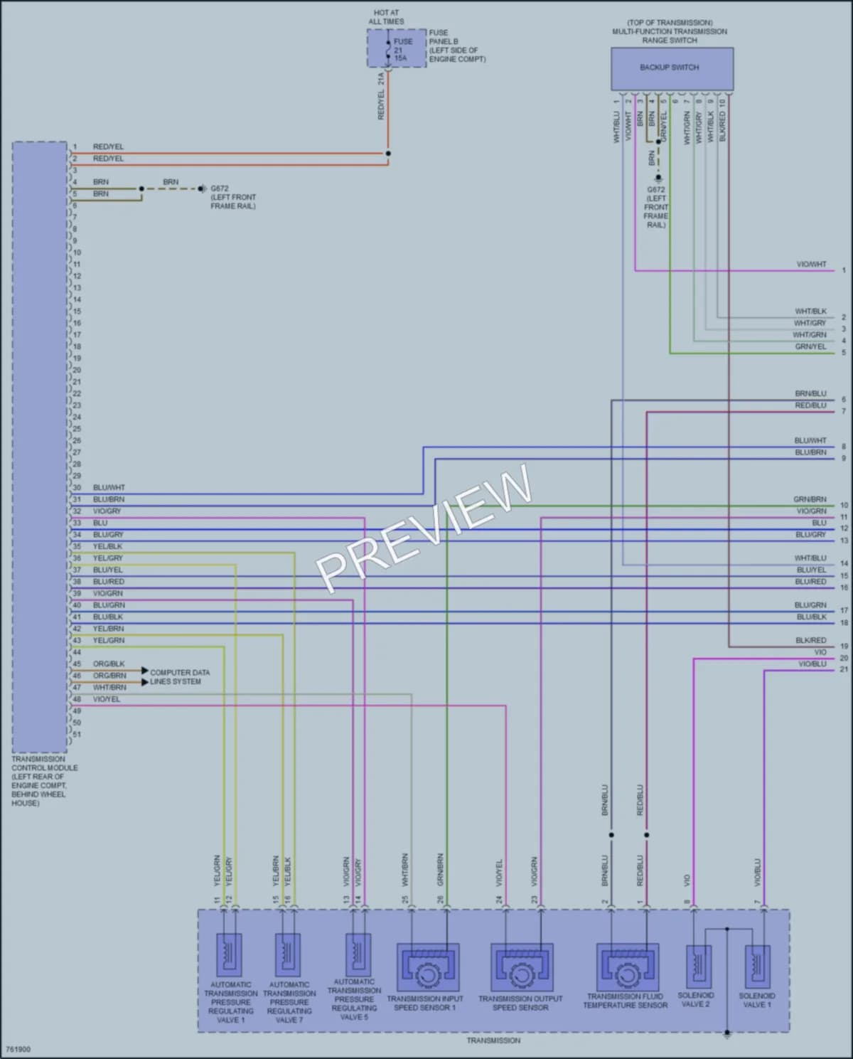 2021 Volkswagen Atlas Transmission wiring diagram preview