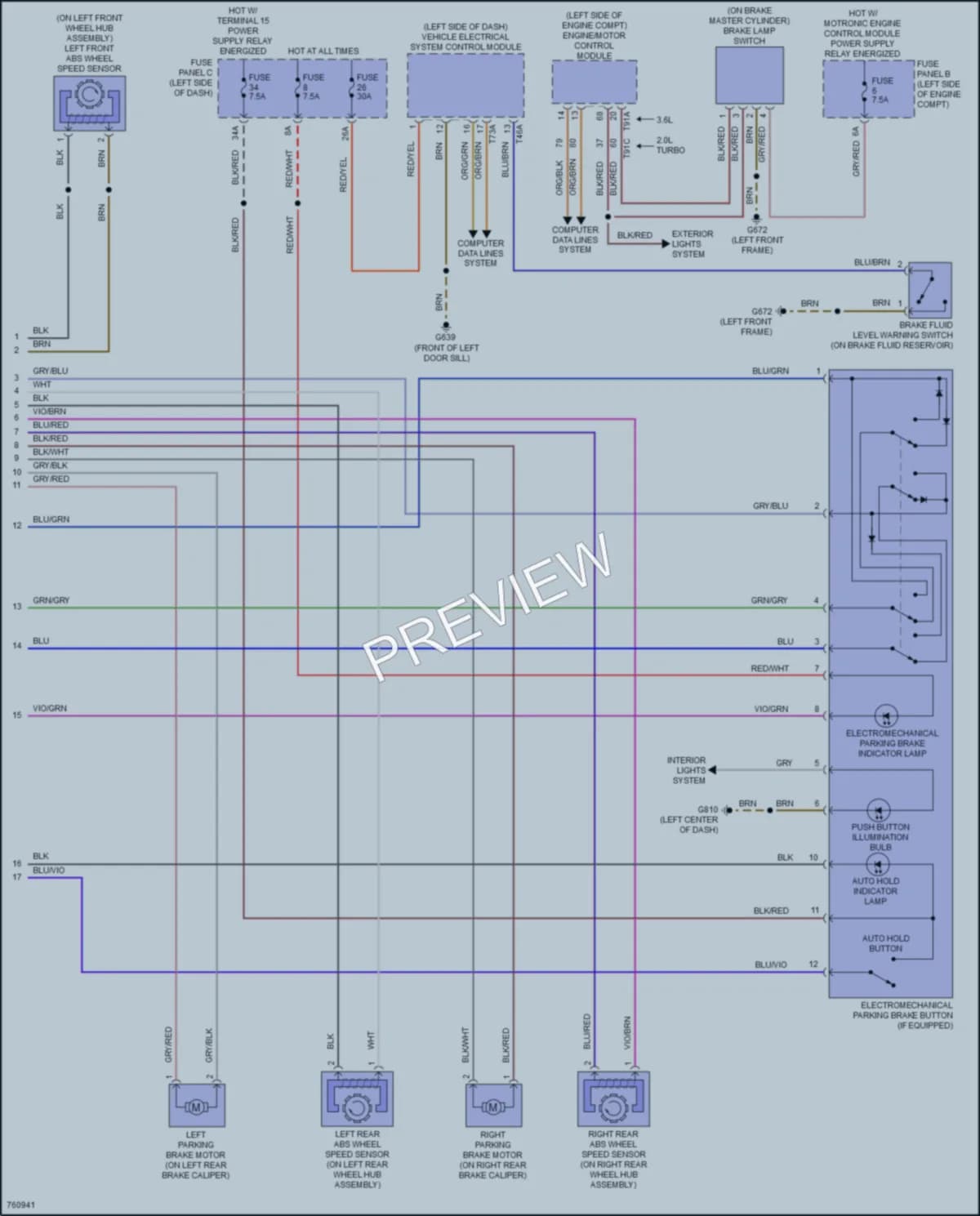 2021 Volkswagen AtlasCrossSport Anti Lock Brakes wiring diagram preview