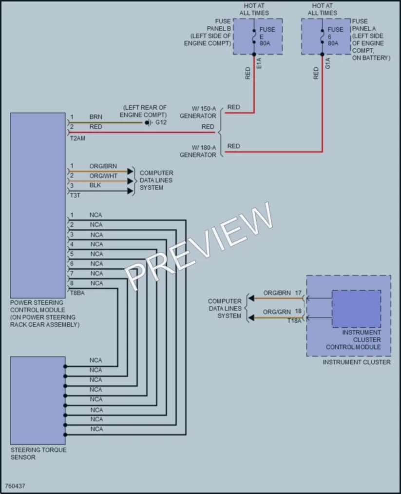 2021 Volkswagen AtlasCrossSport Electronic Power Steering wiring diagram preview
