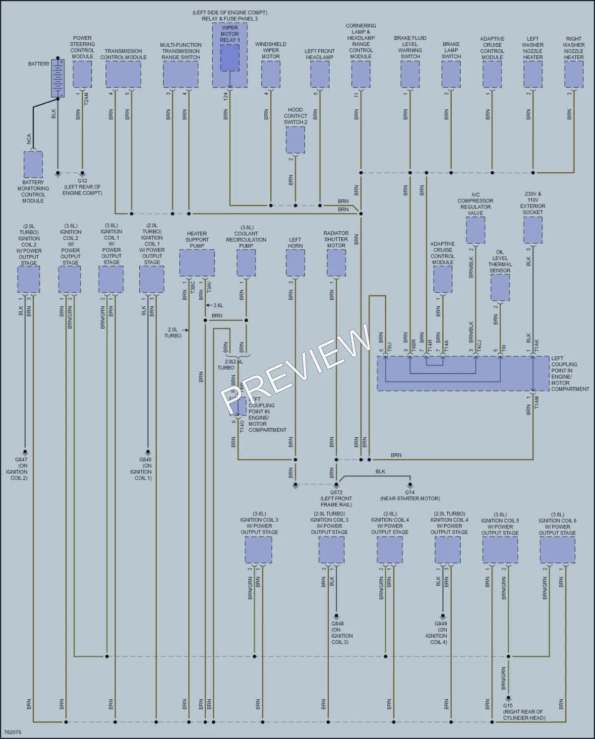 2021 Volkswagen AtlasCrossSport Ground Distribution wiring diagram preview