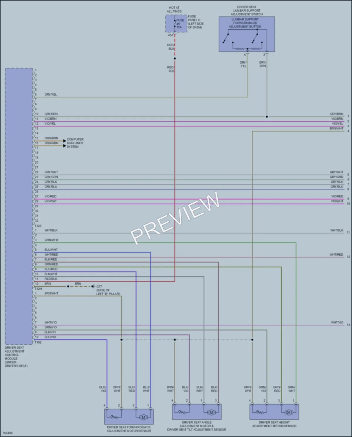 2021 Volkswagen AtlasCrossSport Memory Systems wiring diagram preview