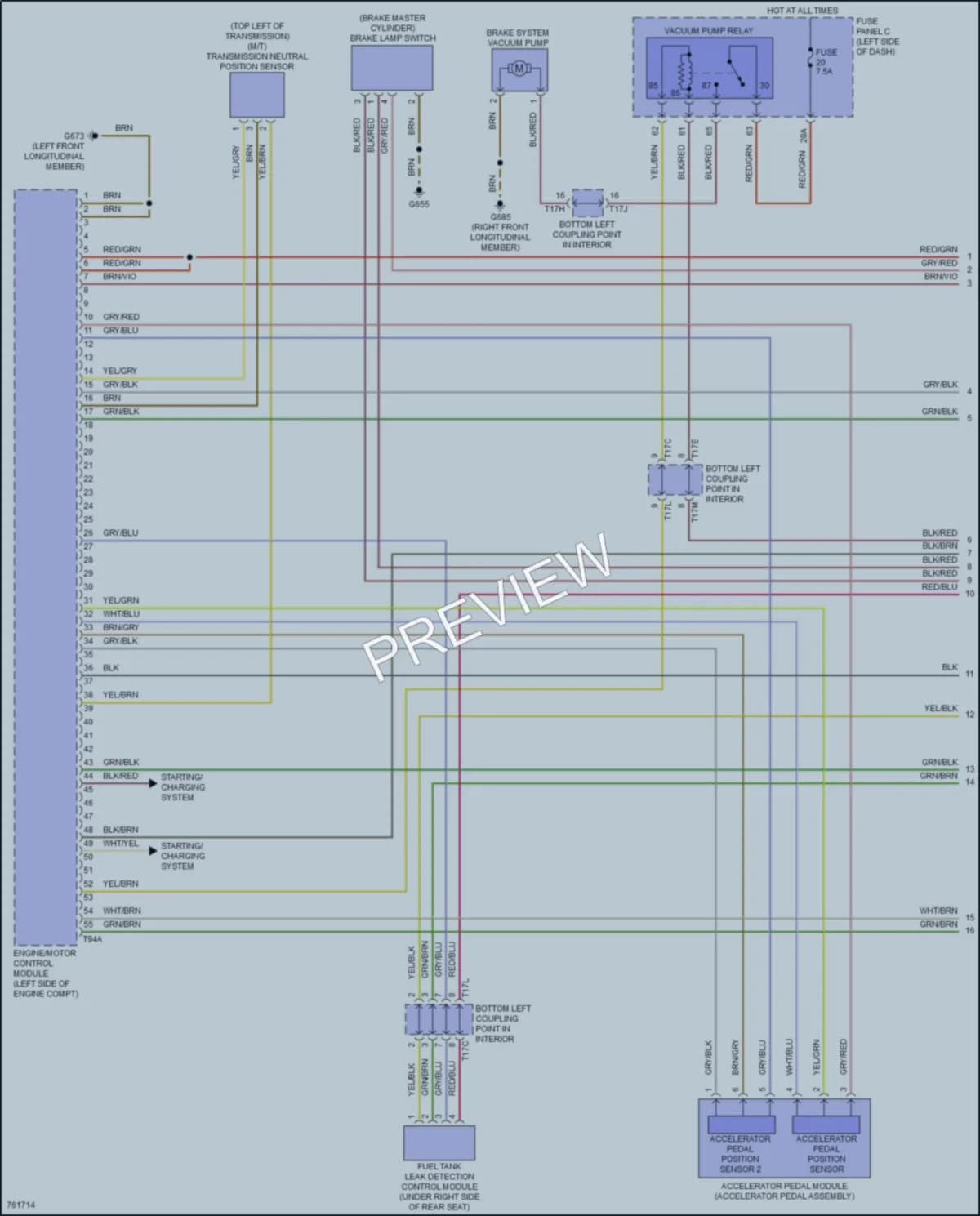 2021 Volkswagen Golf Engine Performance wiring diagram preview