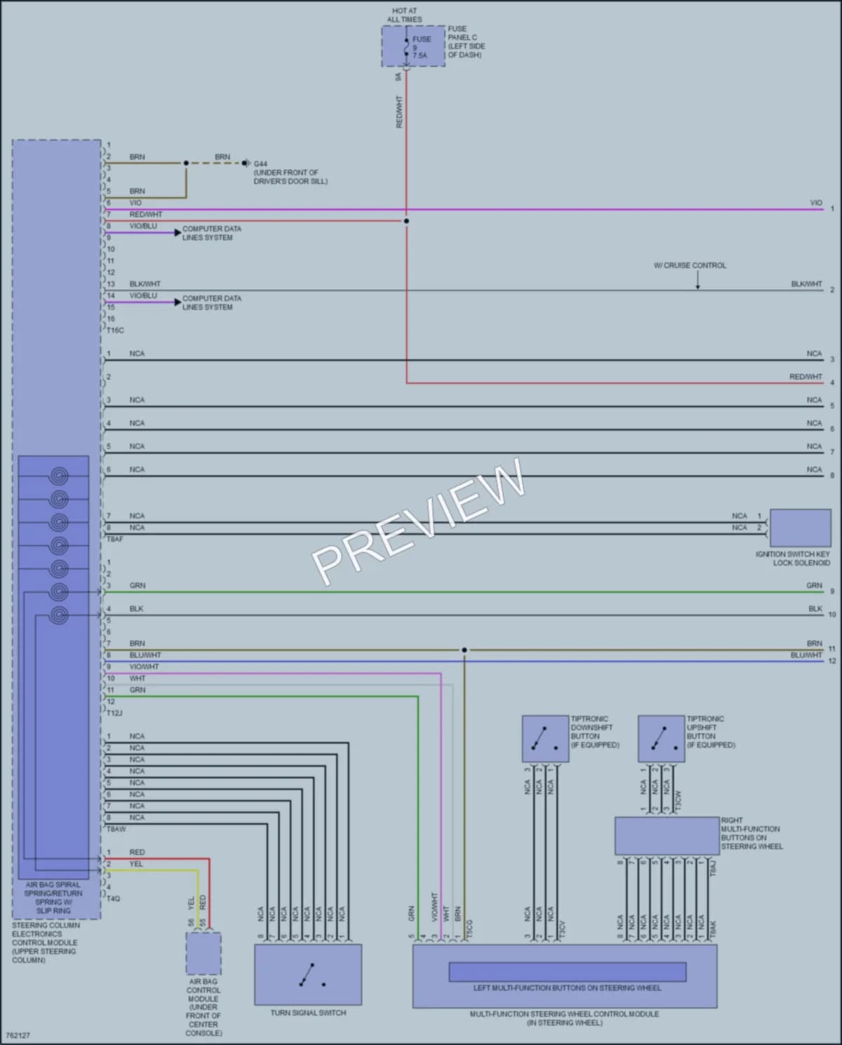2021 Volkswagen GolfGTI Body Control Modules wiring diagram preview