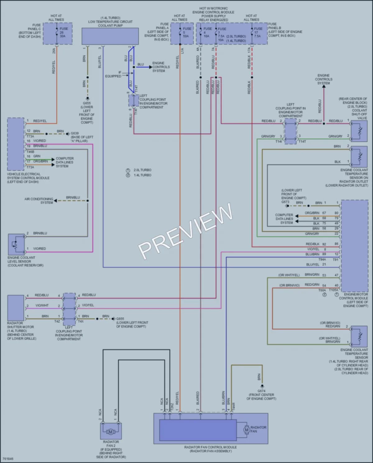 2021 Volkswagen Jetta Cooling Fan wiring diagram preview