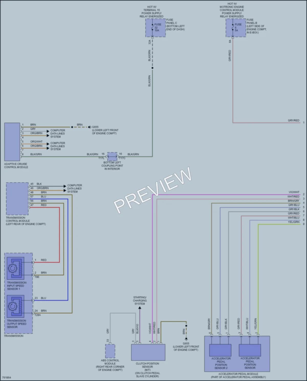 2021 Volkswagen Jetta Cruise Control wiring diagram preview