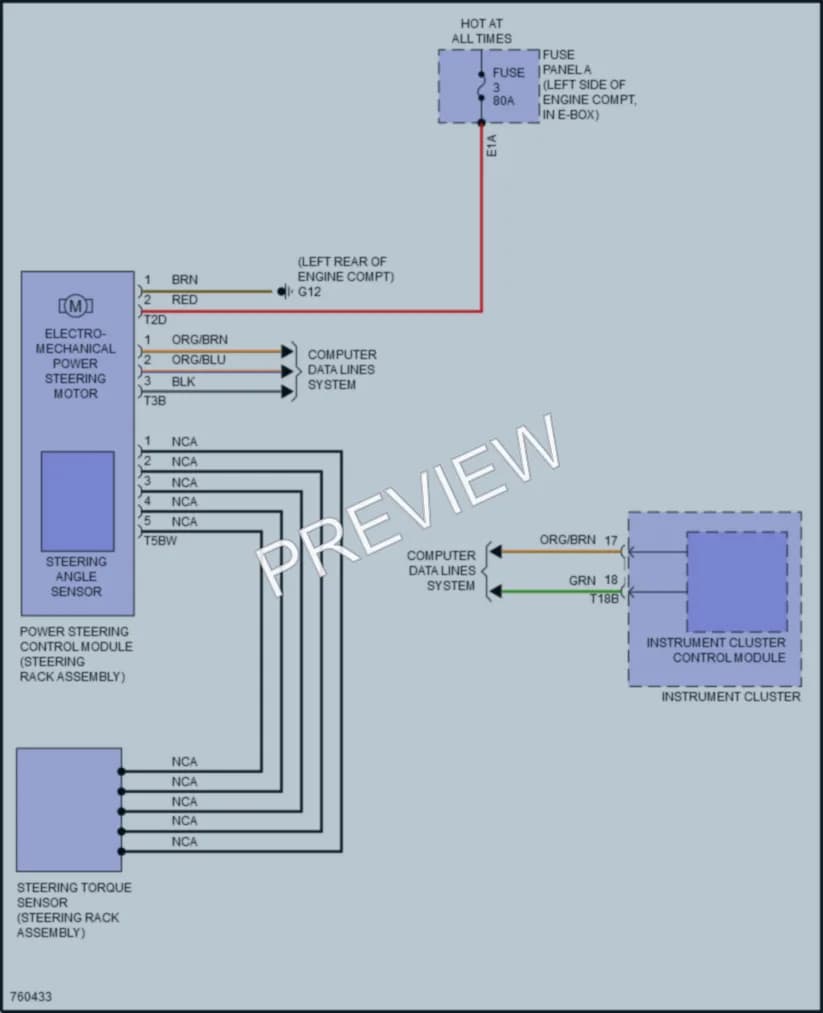 2021 Volkswagen Jetta Electronic Power Steering wiring diagram preview