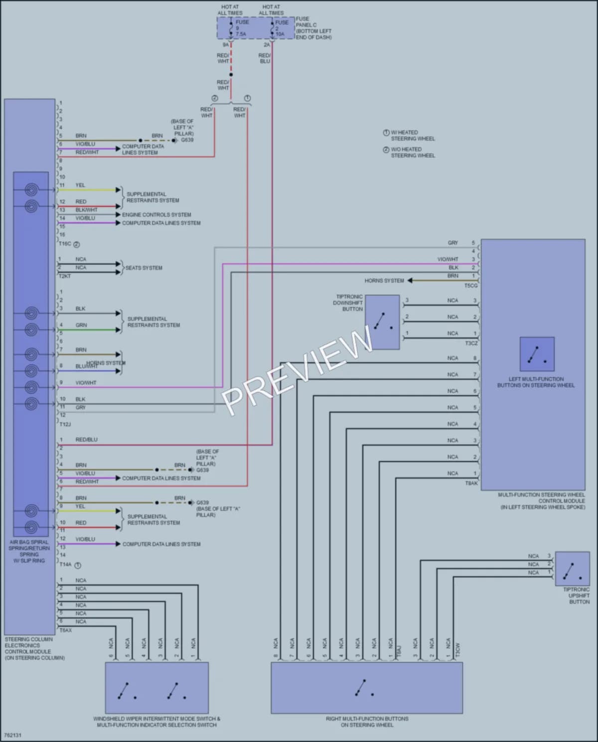 2021 Volkswagen JettaGLI Body Control Modules wiring diagram preview