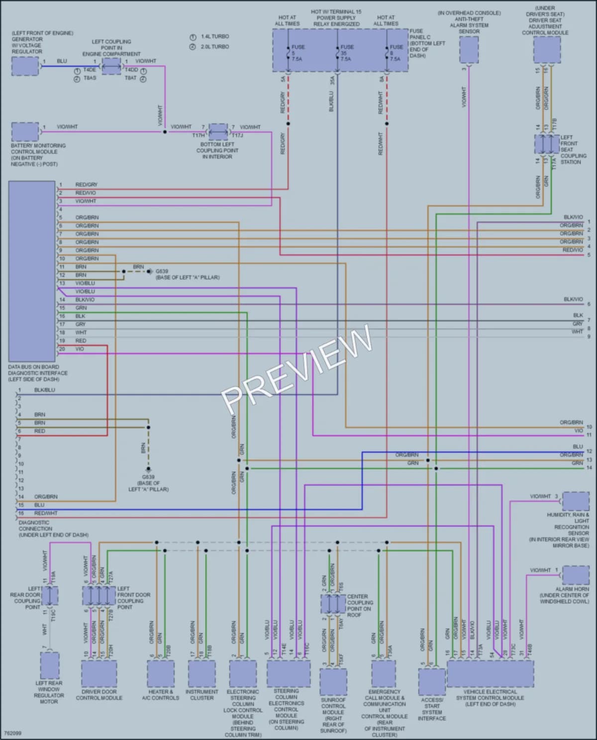 2021 Volkswagen JettaGLI Computer Data Lines wiring diagram preview