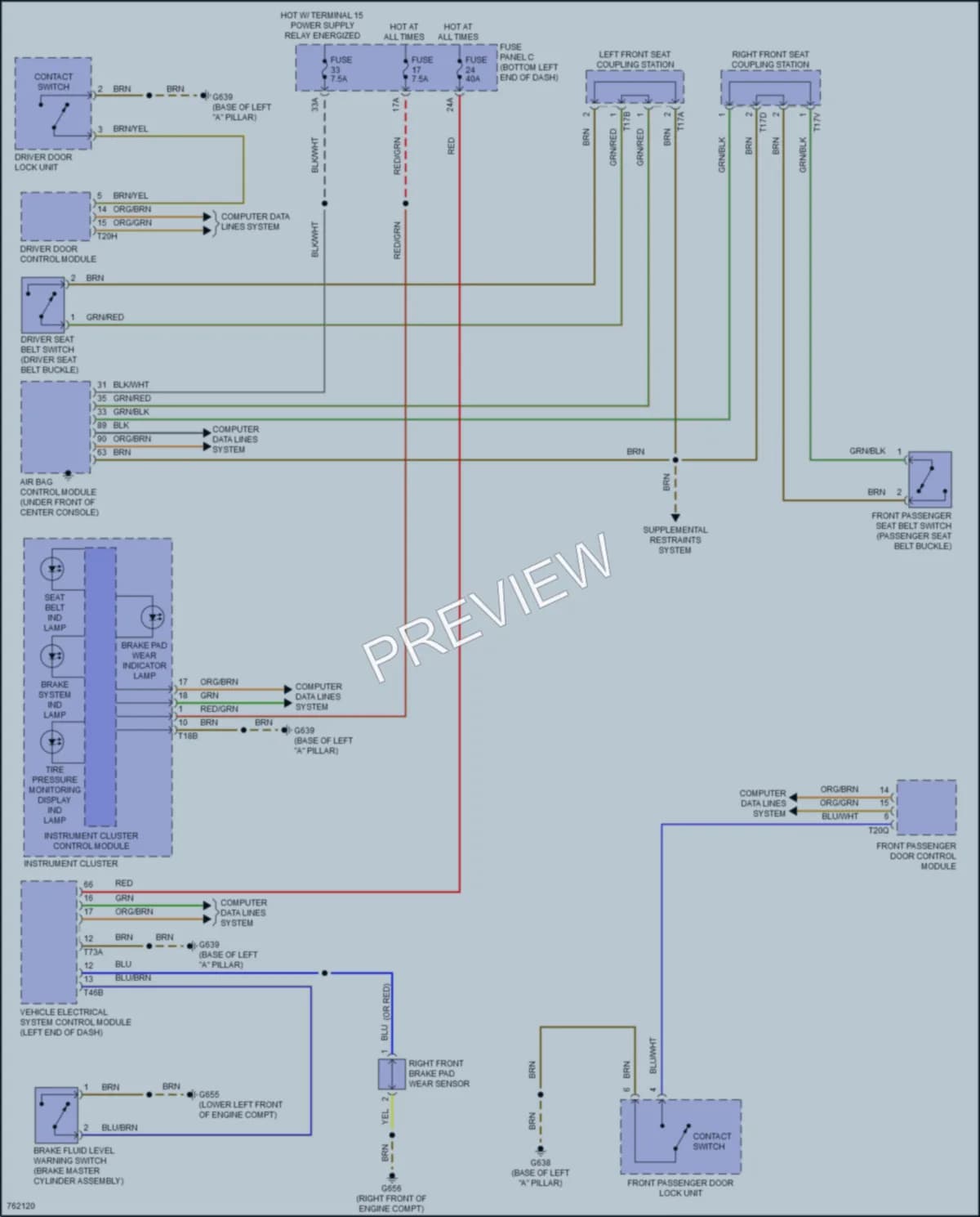 2021 Volkswagen JettaGLI Warning Systems wiring diagram preview
