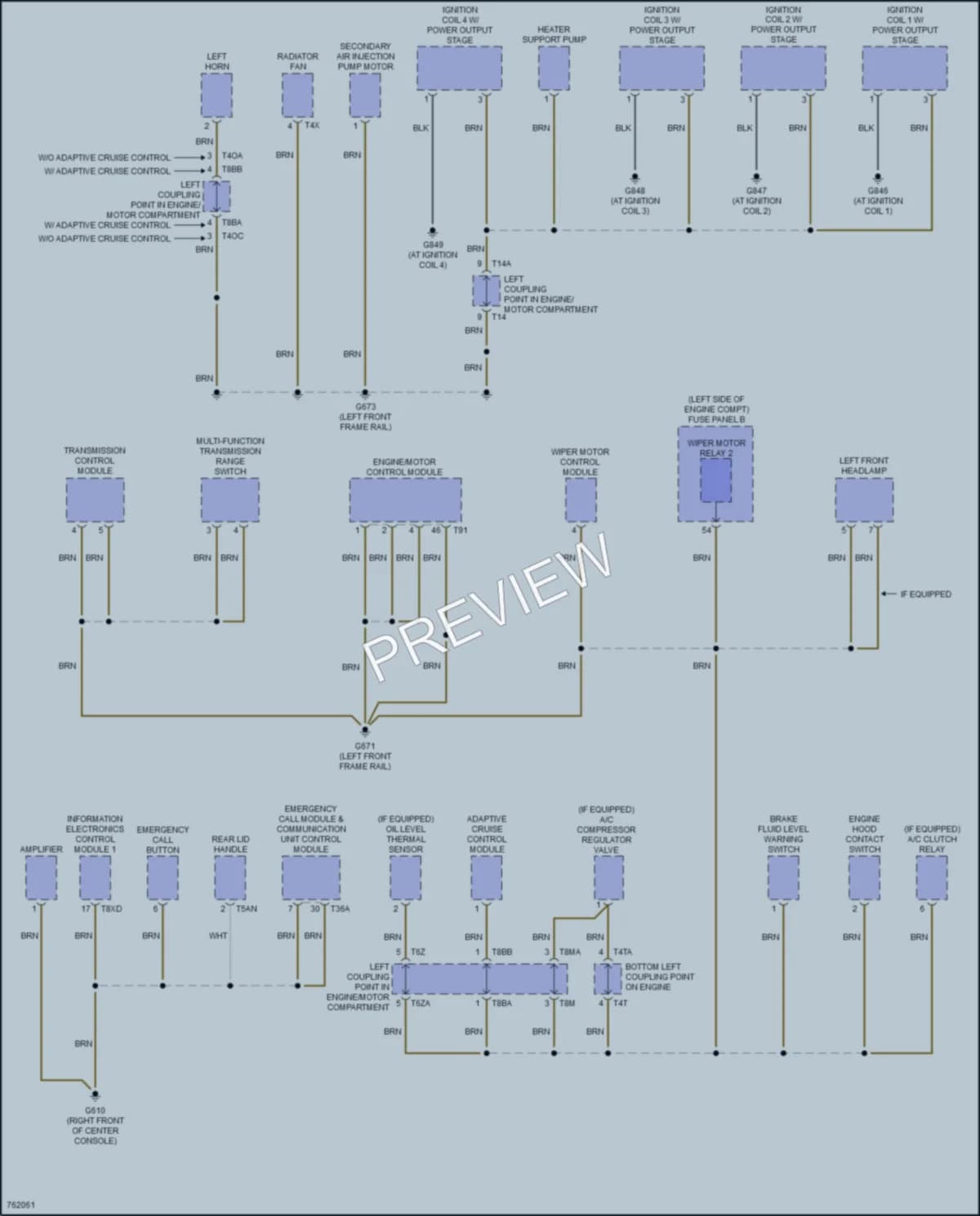 2021 Volkswagen Passat Ground Distribution wiring diagram preview