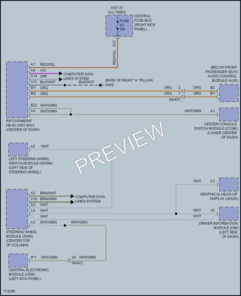 2021 Volvo XC90 Radio wiring diagram preview