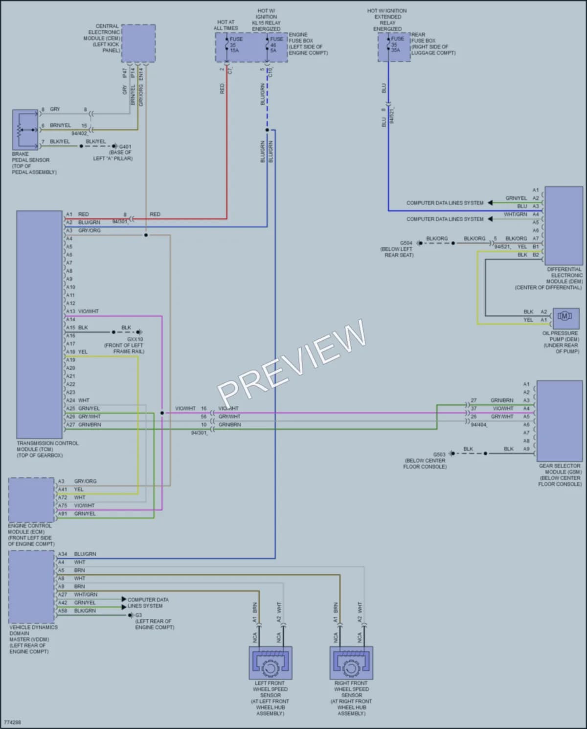 2021 Volvo XC90 Transmission wiring diagram preview