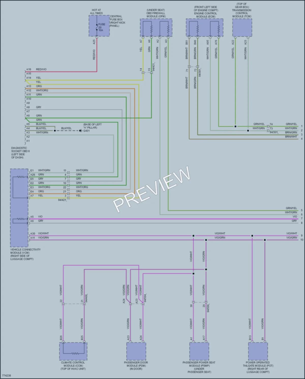2021 Volvo XC90PlugIn Computer Data Lines wiring diagram preview