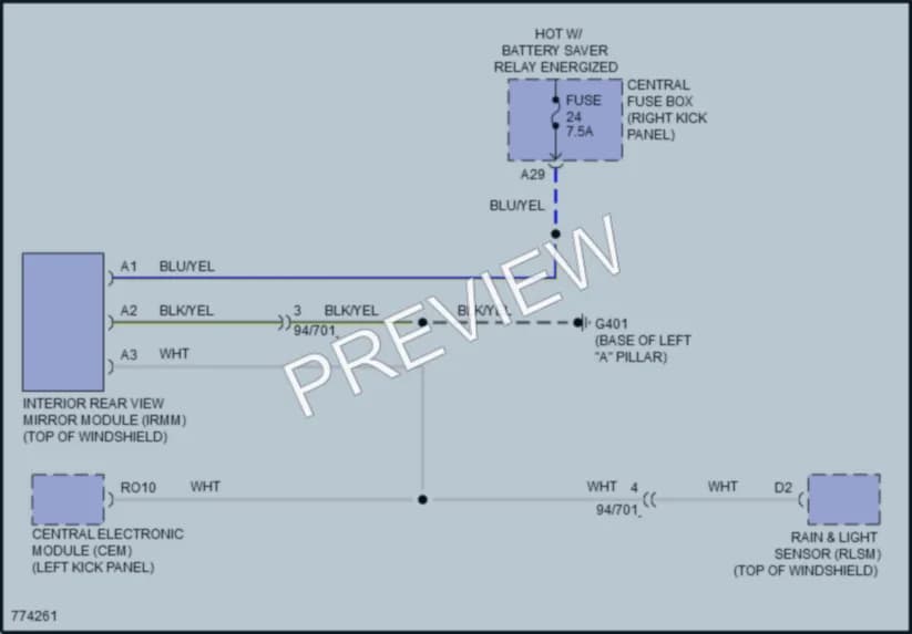 2021 Volvo XC90PlugIn Power Mirrors wiring diagram preview