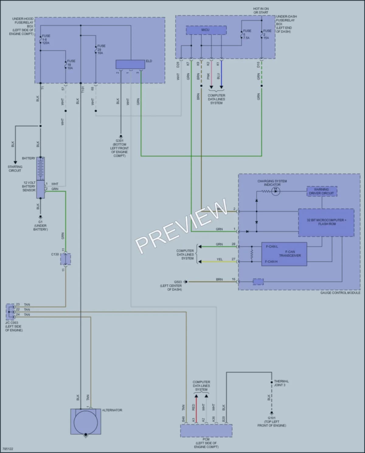 2022 Acura ILX Starting Charging wiring diagram preview