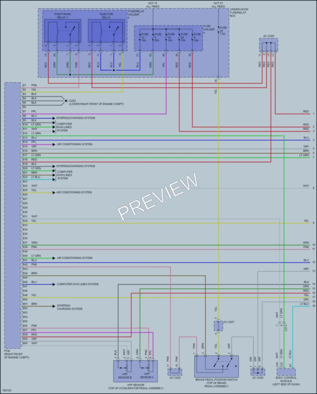 2022 Acura MDX Engine Performance wiring diagram preview