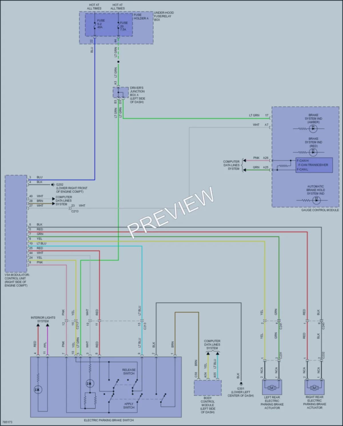 2022 Acura MDX Shift Interlock wiring diagram preview
